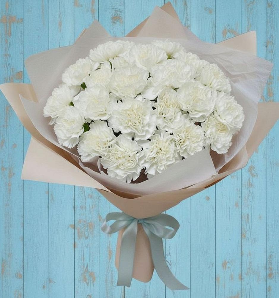 Букет цветов из: Гвоздики в Красный Яр Тульская область