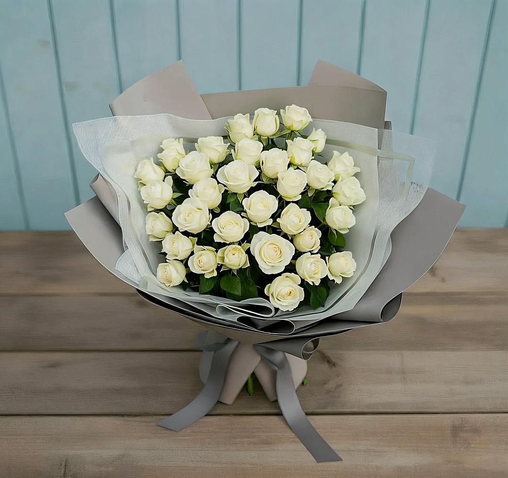 Букет Белоснежная нежность в Красный Яр Тульская область