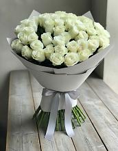 Букет 35 Белых роз в Красный Яр Тульская область