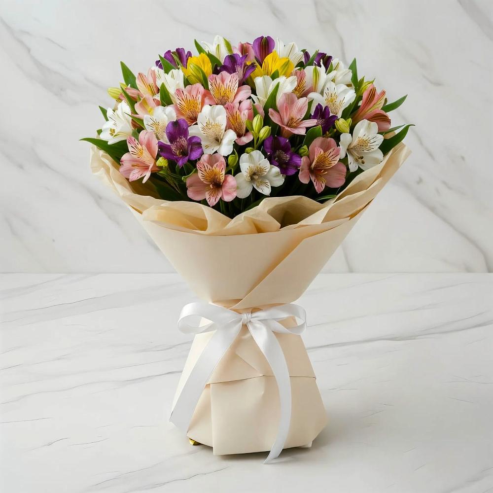 Букет цветов из: Альстромерии в Красный Яр Тульская область