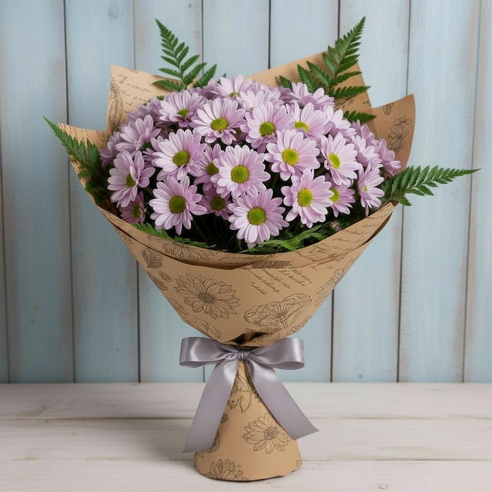 Букет цветов из: Хризантемы в Красный Яр Тульская область