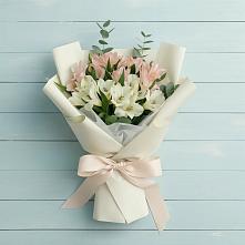 Букет цветов из:  Альстромерии в Красный Яр Тульская область