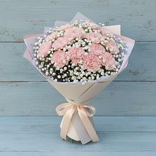 Букет цветов из:  Гвоздики в Красный Яр Тульская область