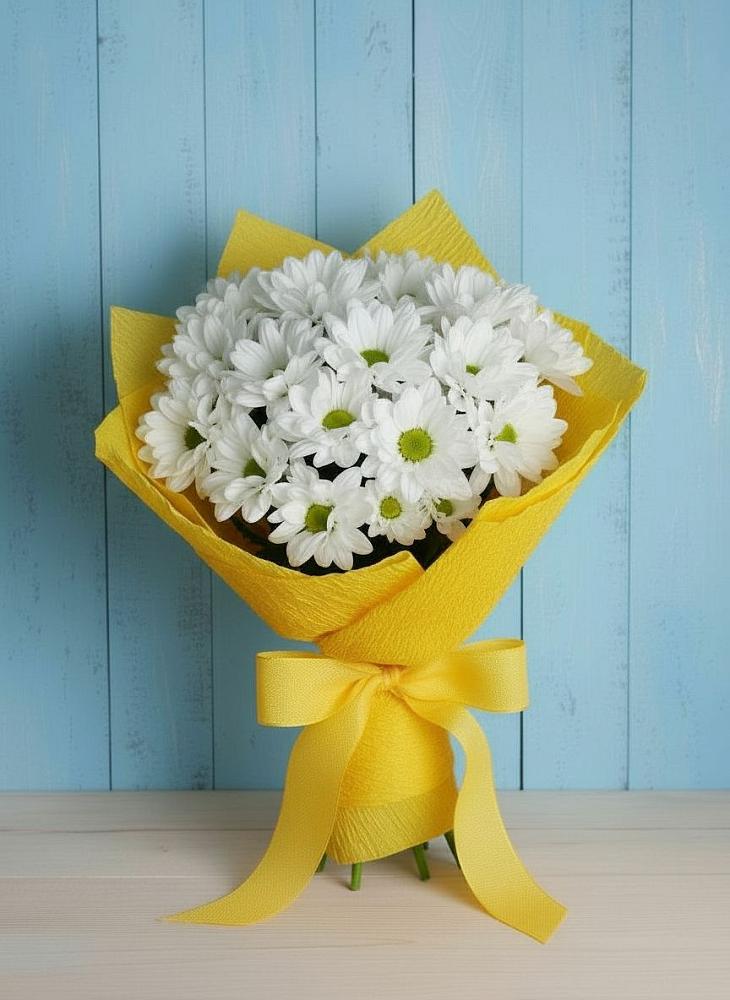 Букет цветов из: Хризантемы в Красный Яр Тульская область