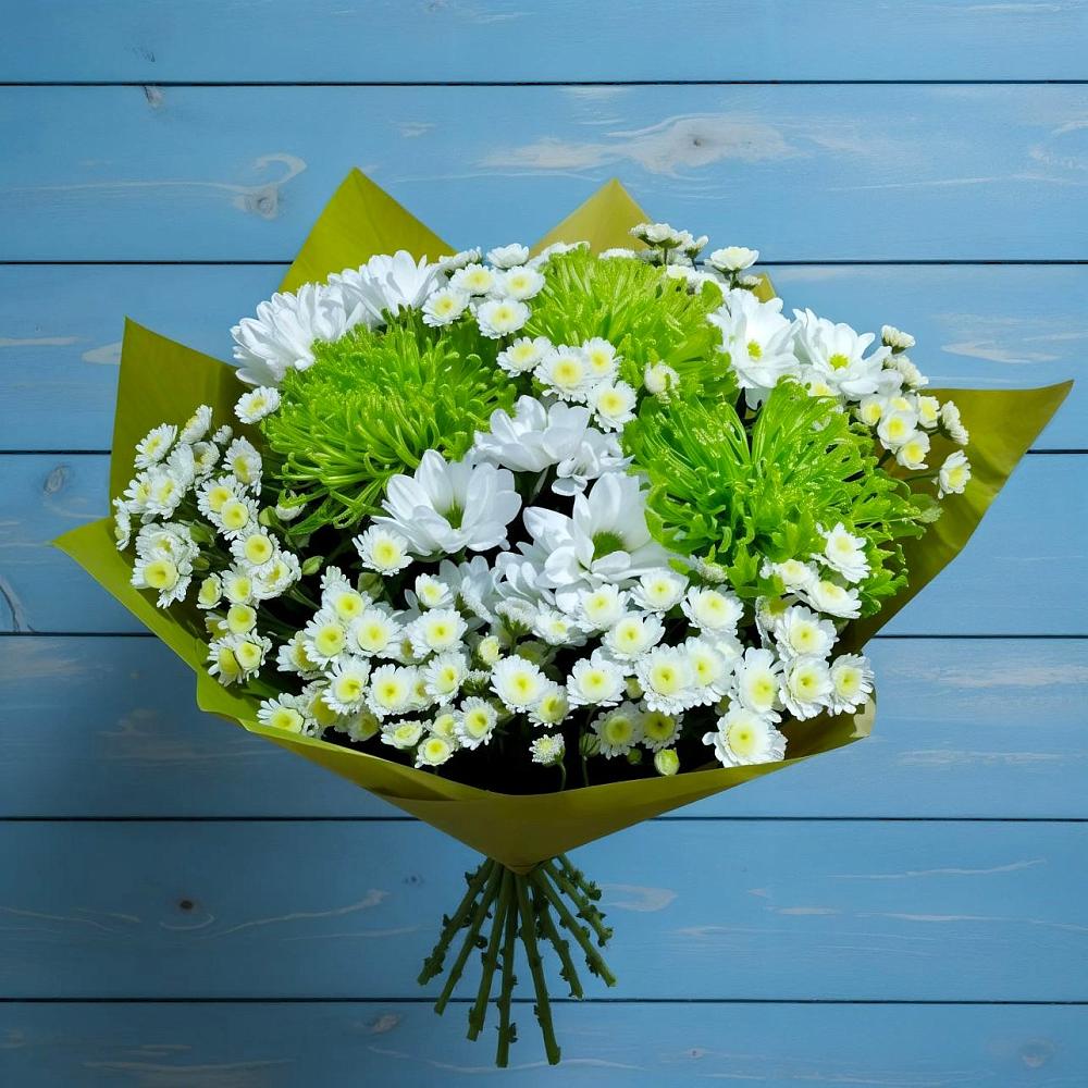 Букет цветов из: Хризантемы в Красный Яр Тульская область