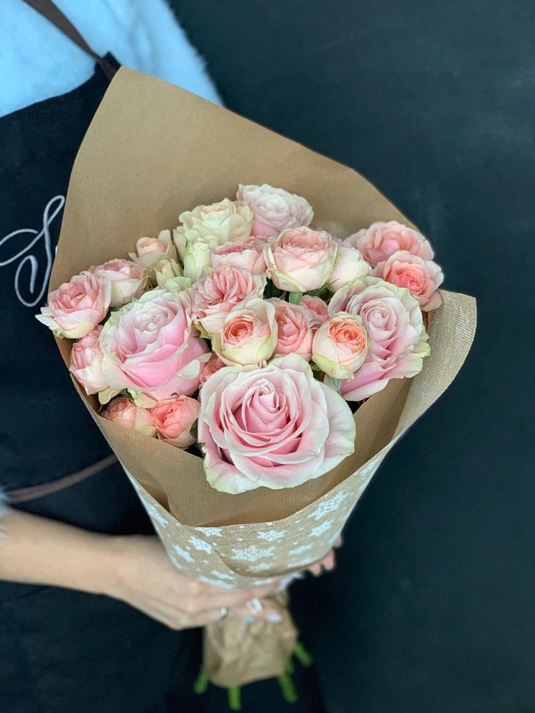 Букет цветов из: Хризантемы и Розы в Красный Яр Тульская область