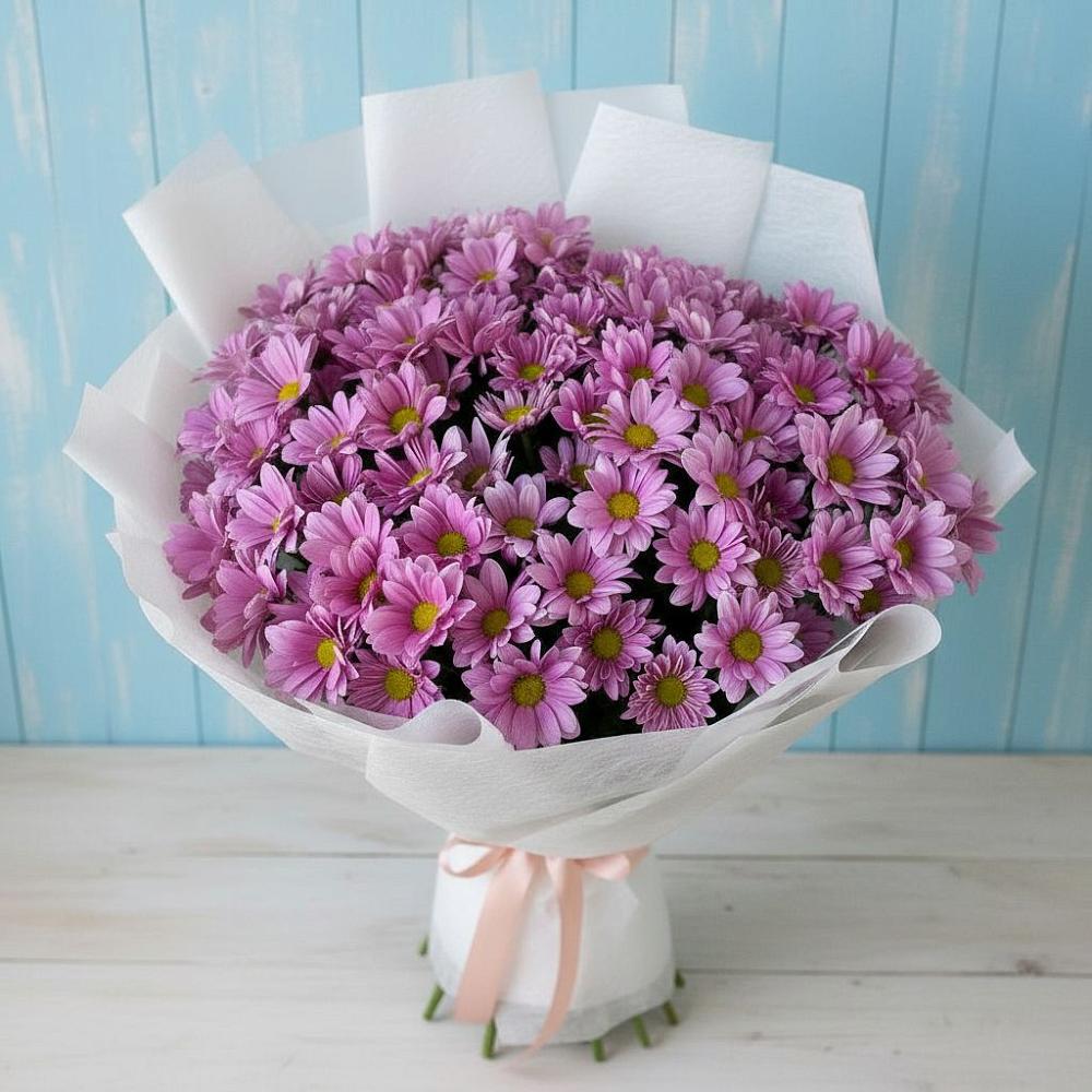 Букет цветов из: Хризантемы в Красный Яр Тульская область