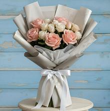 Букет цветов из:  Розы в Красный Яр Тульская область