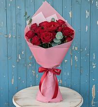 Букет цветов из:  Розы в Красный Яр Тульская область
