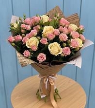 Букет цветов из:  Розы в Красный Яр Тульская область