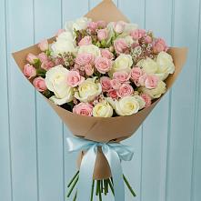Букет цветов из:  Розы в Красный Яр Тульская область