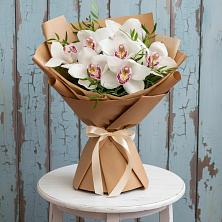 Букет цветов из:  Орхидеи и Розы в Красный Яр Тульская область